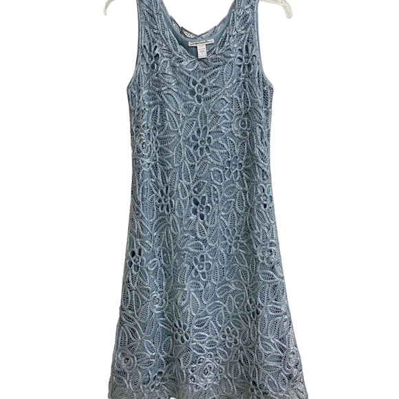Soulmates HAND CRAFTED
100% Silk Geometric Beaded Sleeveless Scoop Neck Dress Sm - Picture 3 of 6